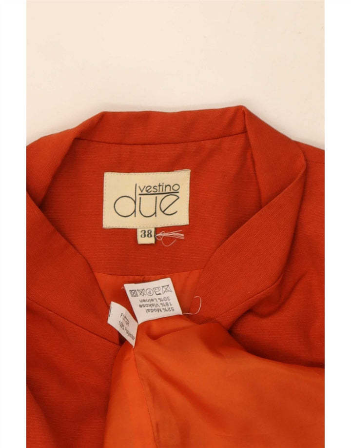 Vestino Due Pardessus Femme EU 38 Moyen Orange Paisley Modal