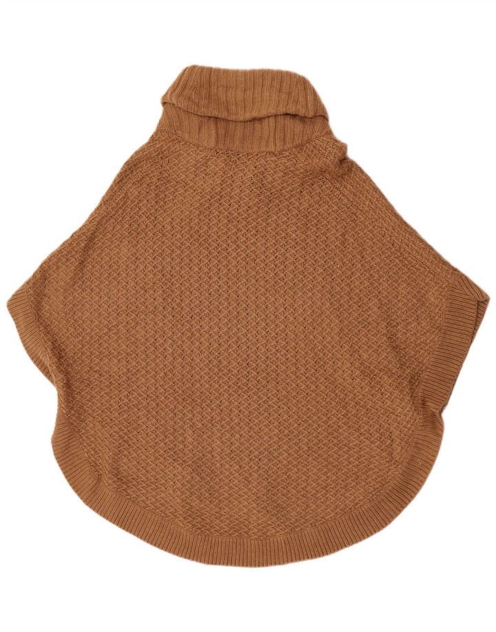 Massimo Dutti Poncho Jumper US 8 pour femme en laine marron moyen