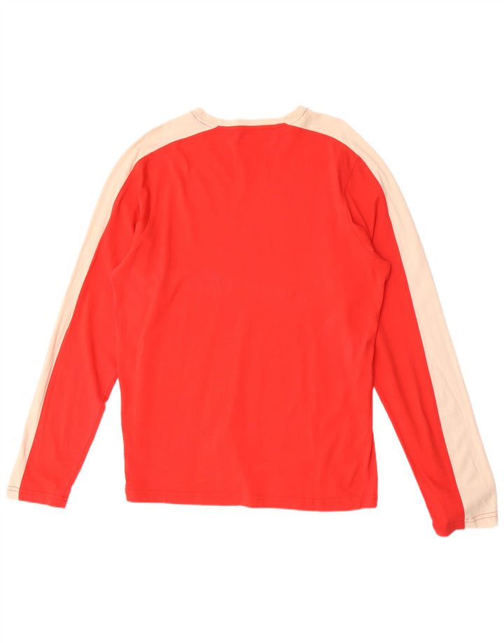 Kappa Haut Homme Manches Longues XL Rouge Colourblock Coton