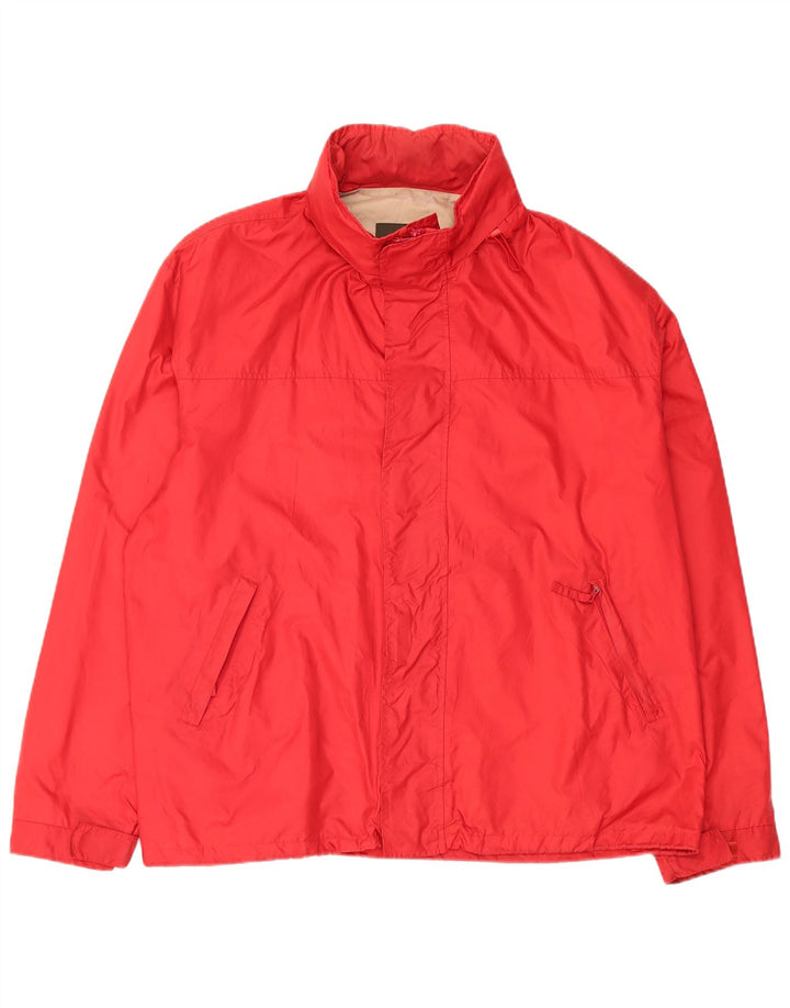 HENRY COTTONS Veste de Pluie à Capuche Homme IT 56 3XL Rouge Polyamide