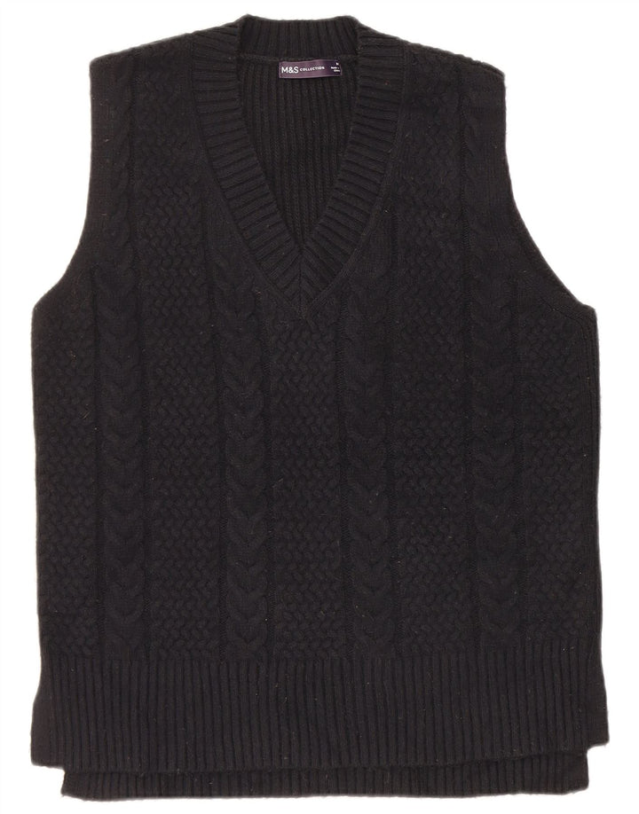 Marks & Spencer Débardeur Gilet Homme Noir Moyen Polyester