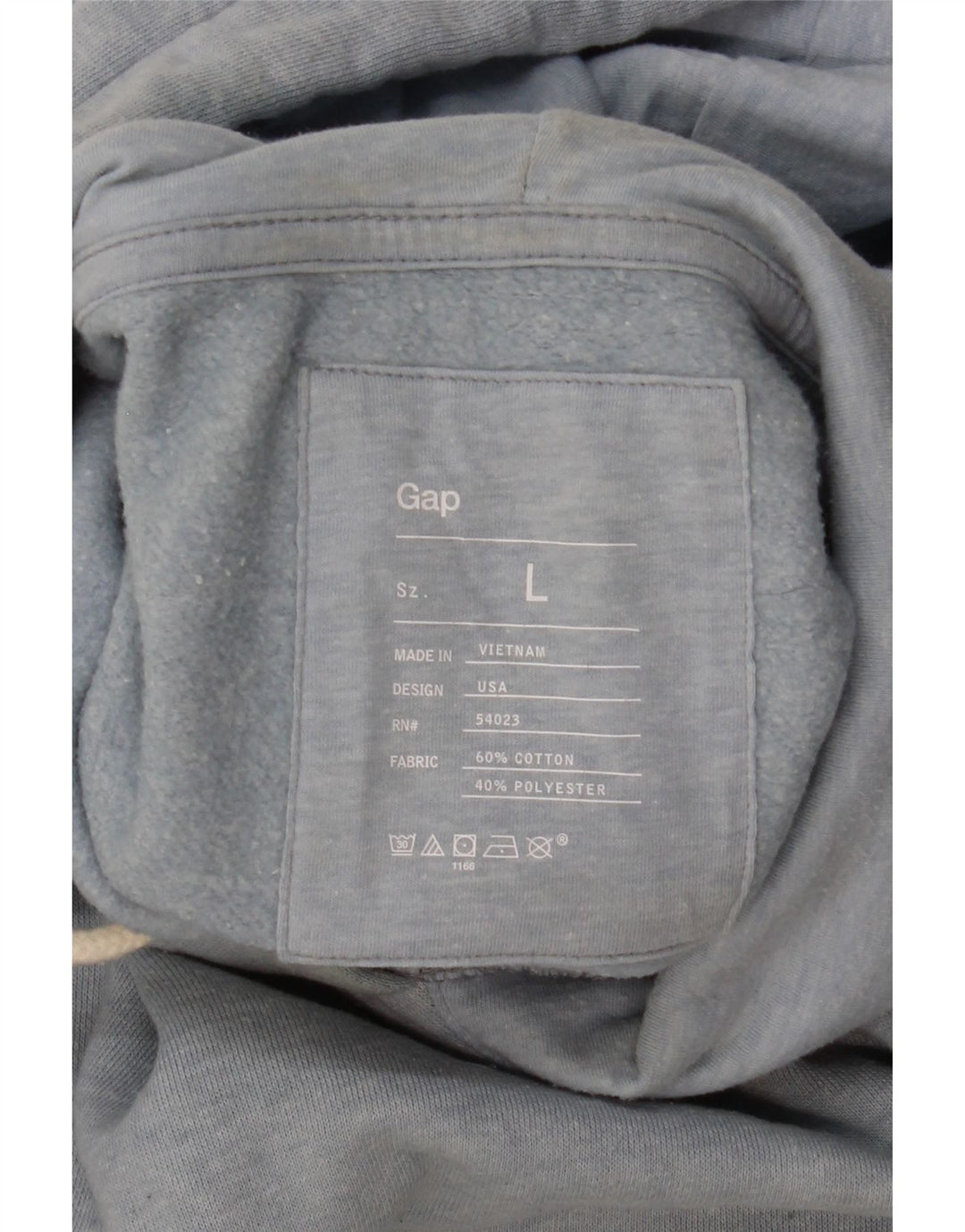 Gap Pull à capuche pour homme Large Bleu Coton