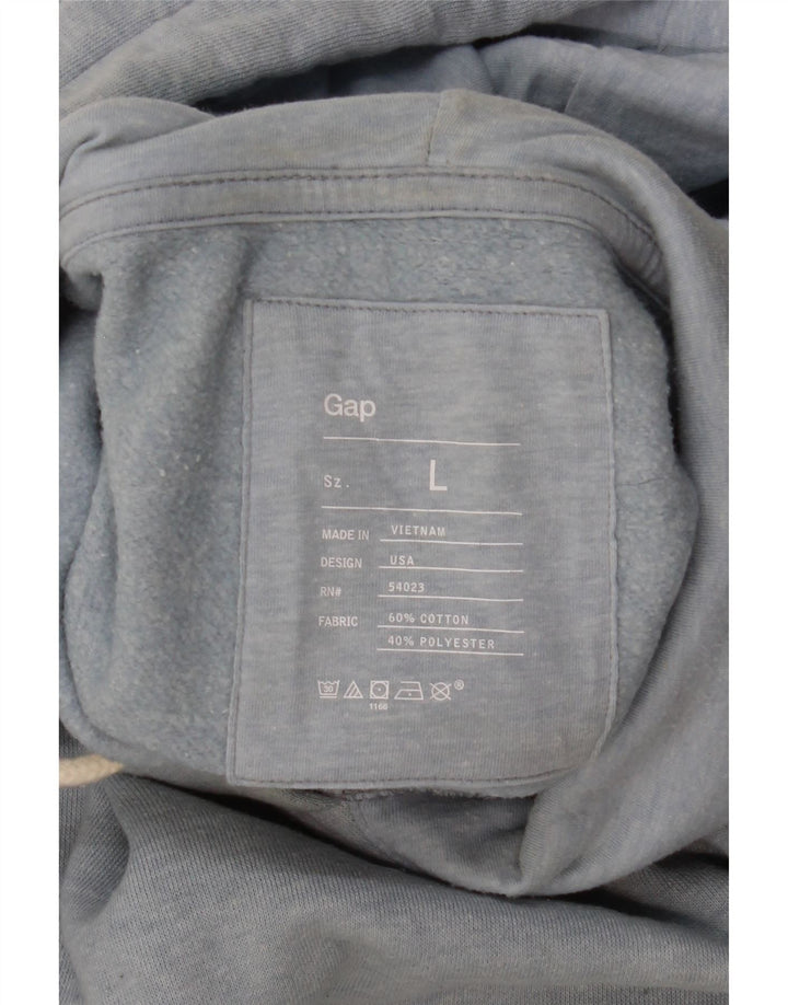 Gap Pull à capuche pour homme Large Bleu Coton