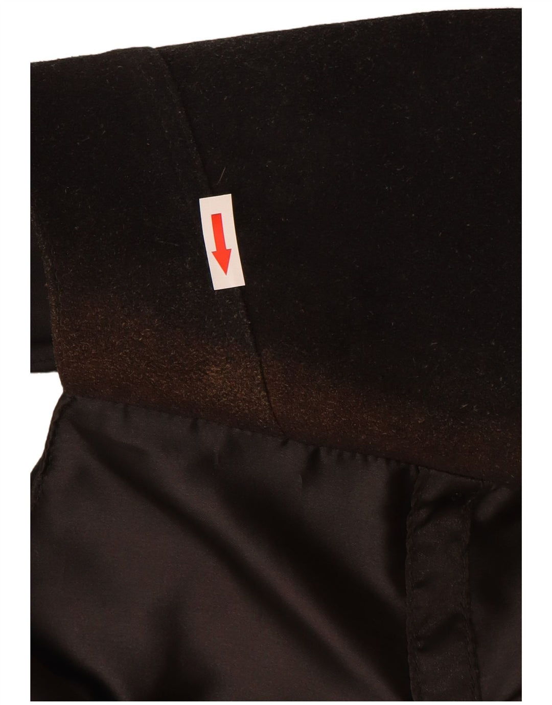 gilet en daim femme vintage UK 14 cuir noir moyen