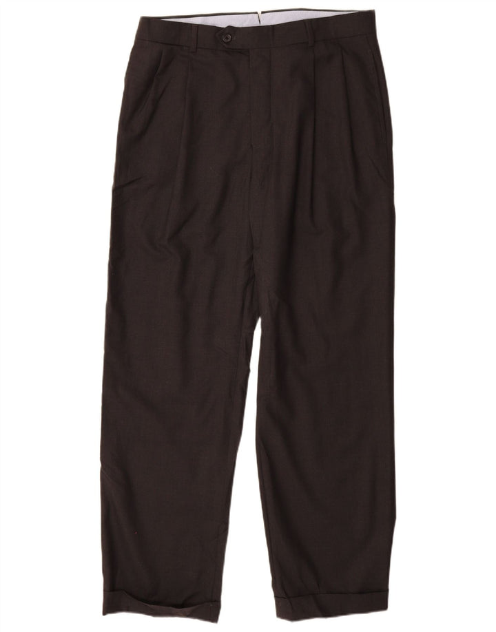 BROOKS BROTHERS Pantalon de Costume Madison Pegged Homme W33 L30 Gris Laine