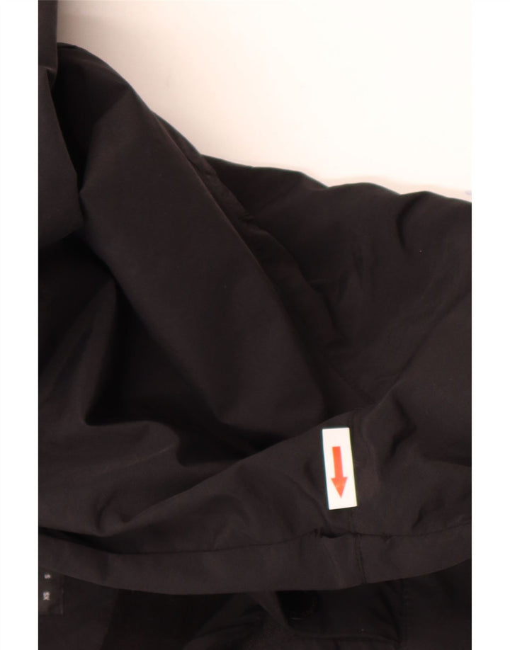 Lyle & Scott Veste Anorak à capuche pour homme UK 40 Large Noir Nylon