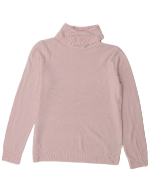 Marks & Spencer Pull col roulé pour femme UK 10 Petit Acrylique Rose