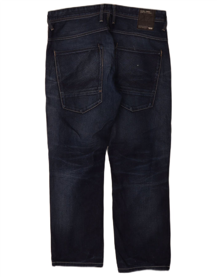 Jack & Jones Jean Droit Homme W32 L30 Bleu Coton