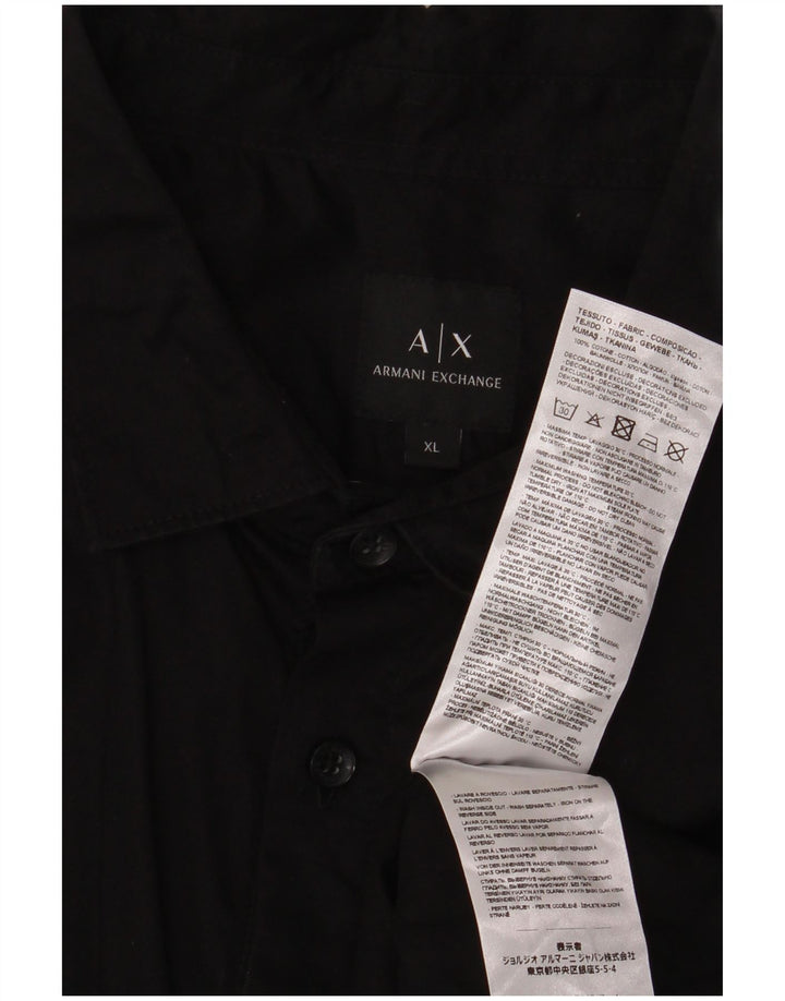 Armani Exchange Chemise Homme XL Coton Noir