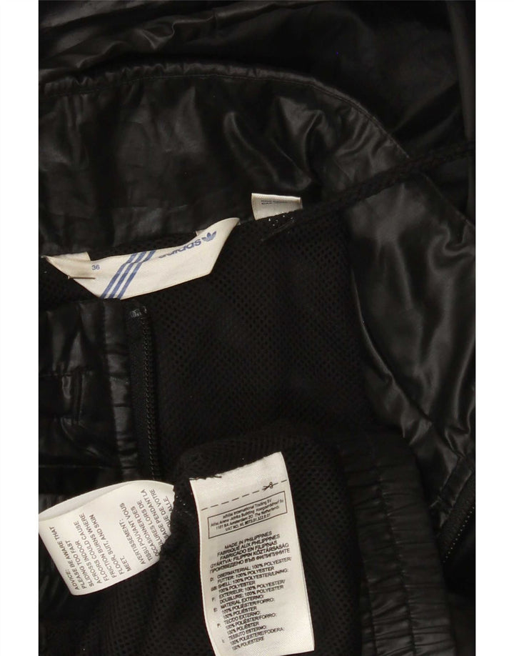 Adidas Veste de survêtement à capuche pour femme EU 36 Petit Noir Polyester
