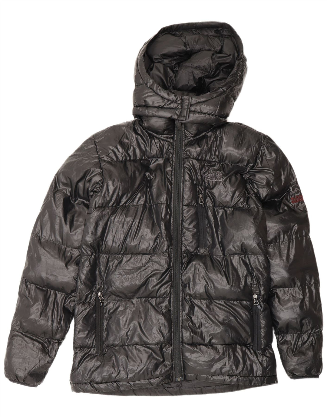The North Face Veste rembourrée à capuche pour homme UK 40 Large Noir Polyester