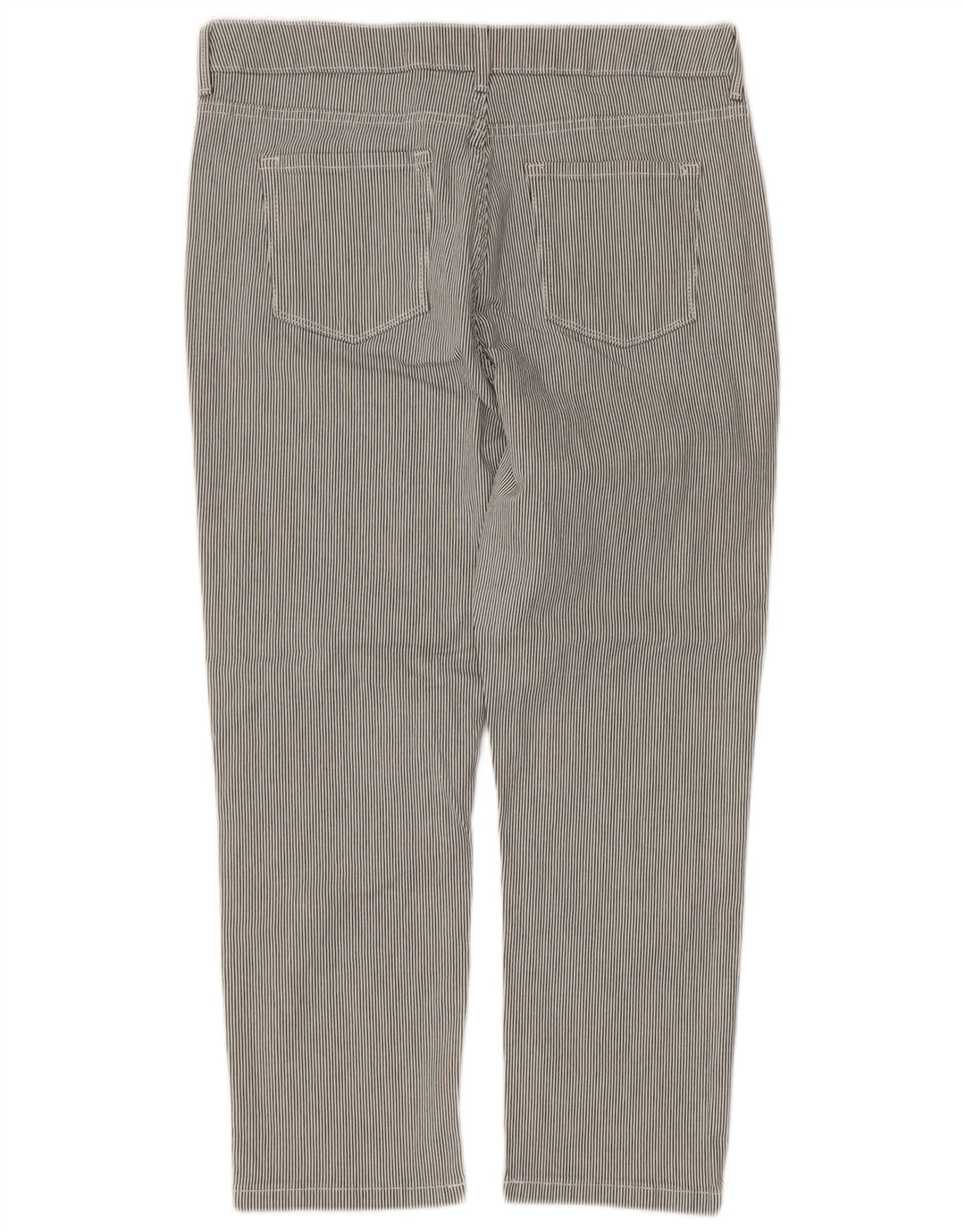 Marks & Spencer Pantalon court régulier pour femme UK 14 Large W32 L24 Gris