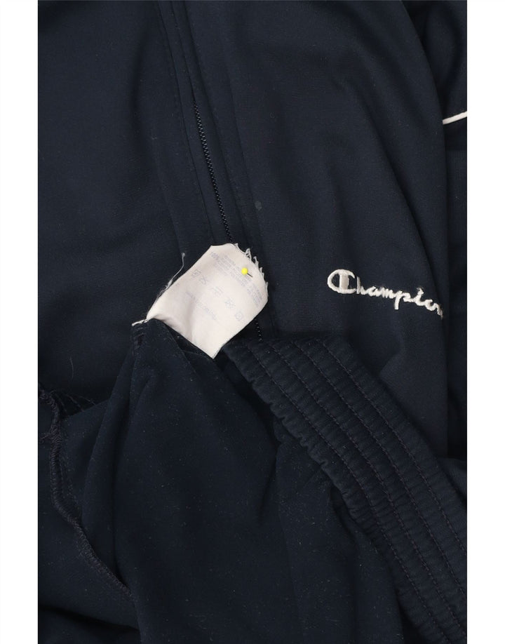 Champion Veste de Survêtement Homme Bleu Marine Moyen Polyester