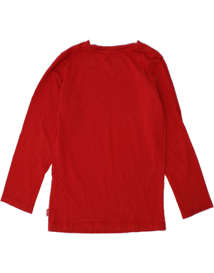 LEVI'S Boys Graphic Top Long Sleeve 7-8 Years Red Cotton Vintage Levi's and Second-Hand Levi's from Messina Hembry 