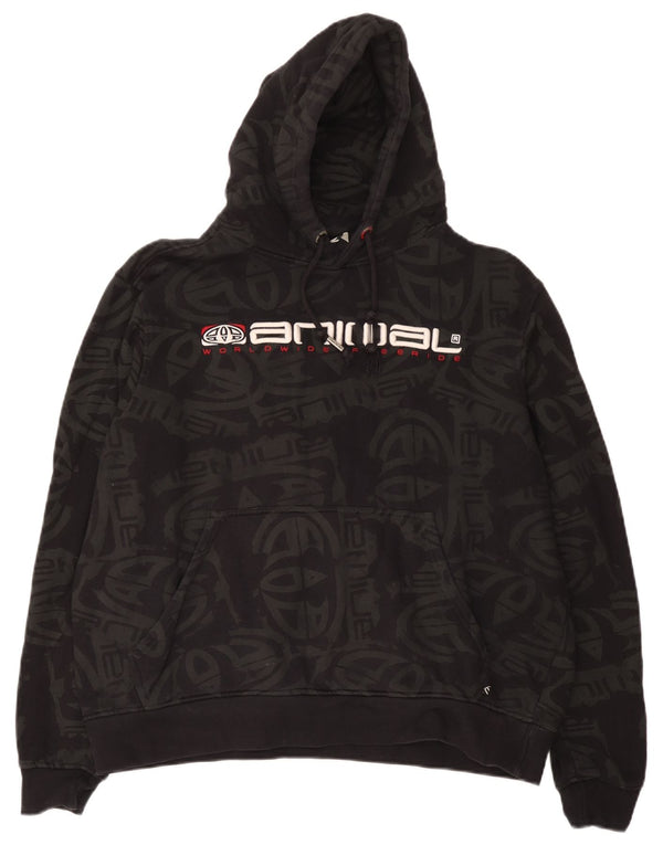 Animal Pull à capuche graphique pour femme UK 18 XL Noir Coton