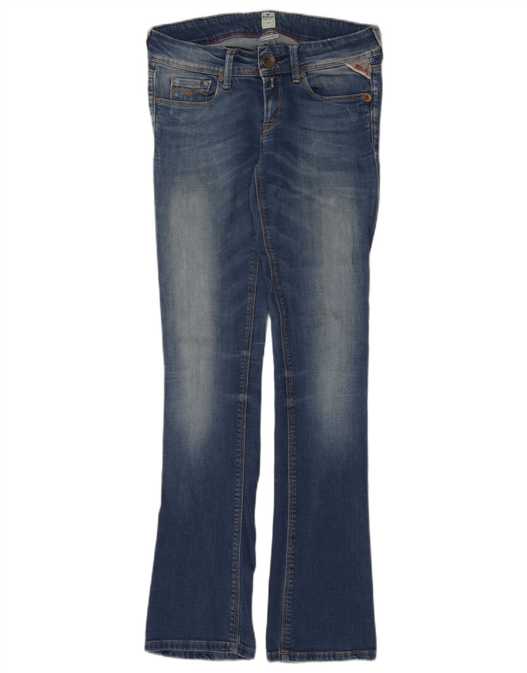 Replay Jean Slim Bootcut Femme W25 L32 Bleu