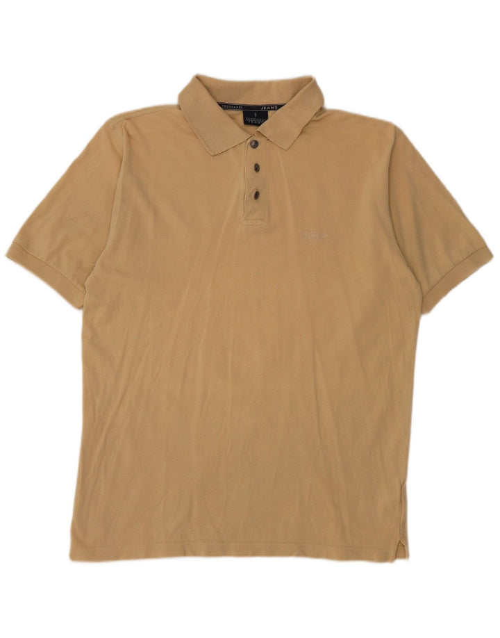 TRUSSARDI JEANS Polo Homme Beige Moyen Coton