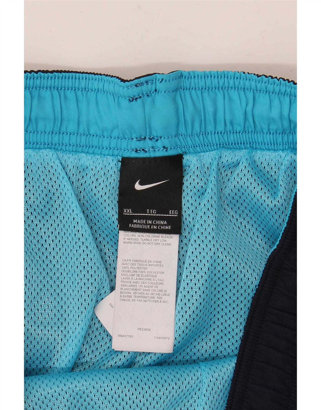 Nike Short de bain pour homme 2XL Bleu marine Polyester