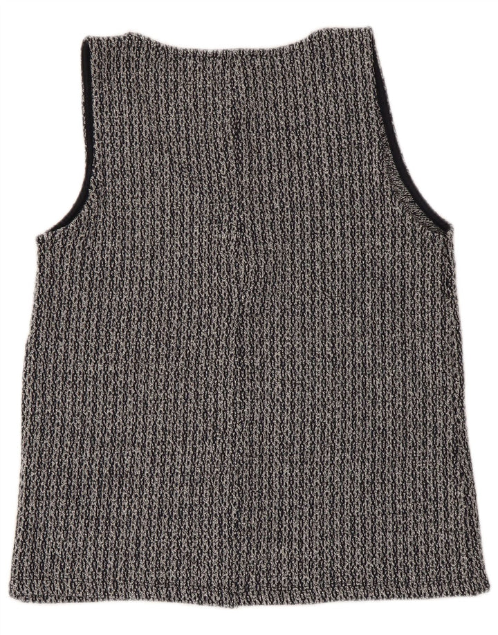 Zara Femme Débardeur UK 12 Gris Moyen Polyester
