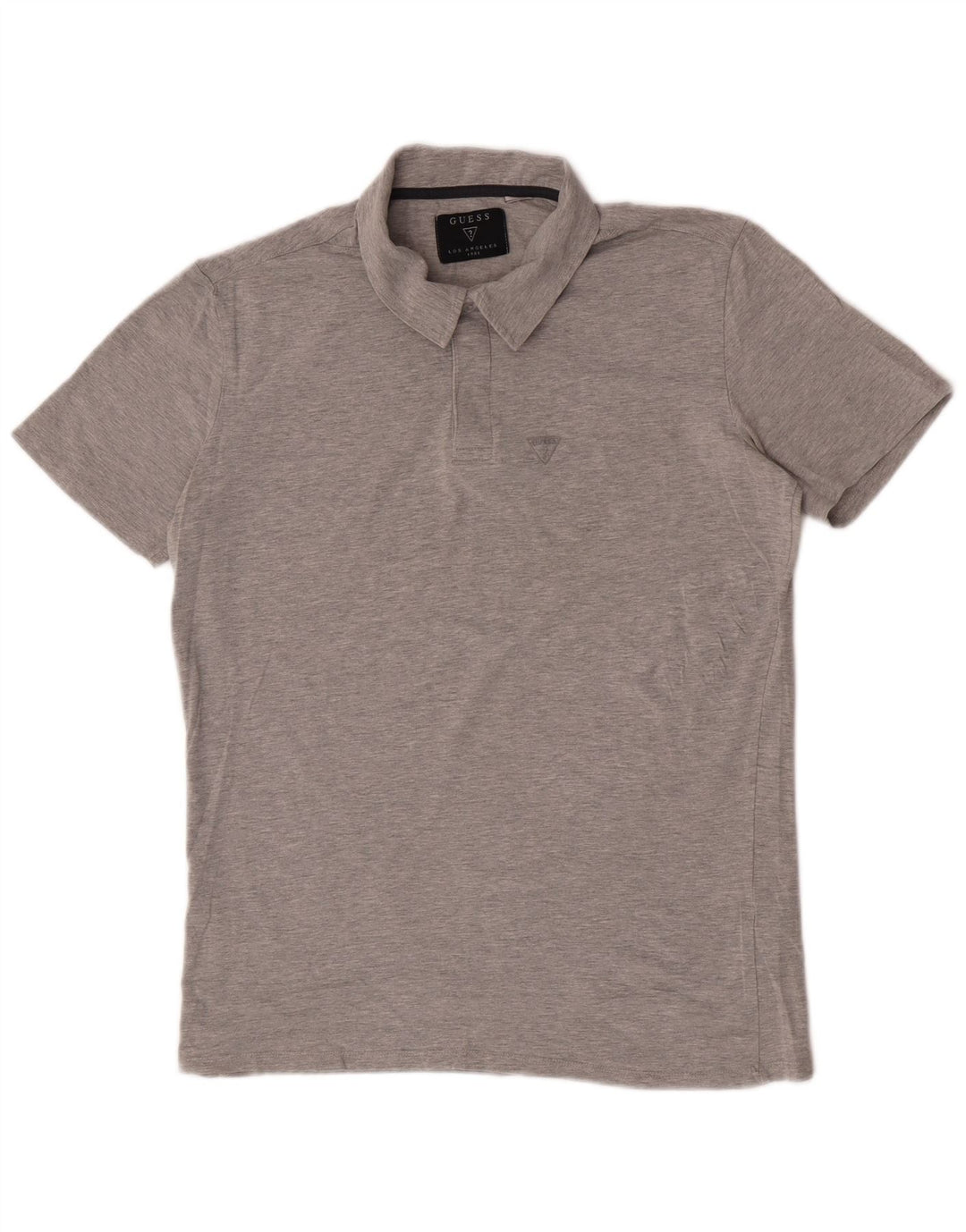 Guess Polo Homme UK 42 Large Gris Coton