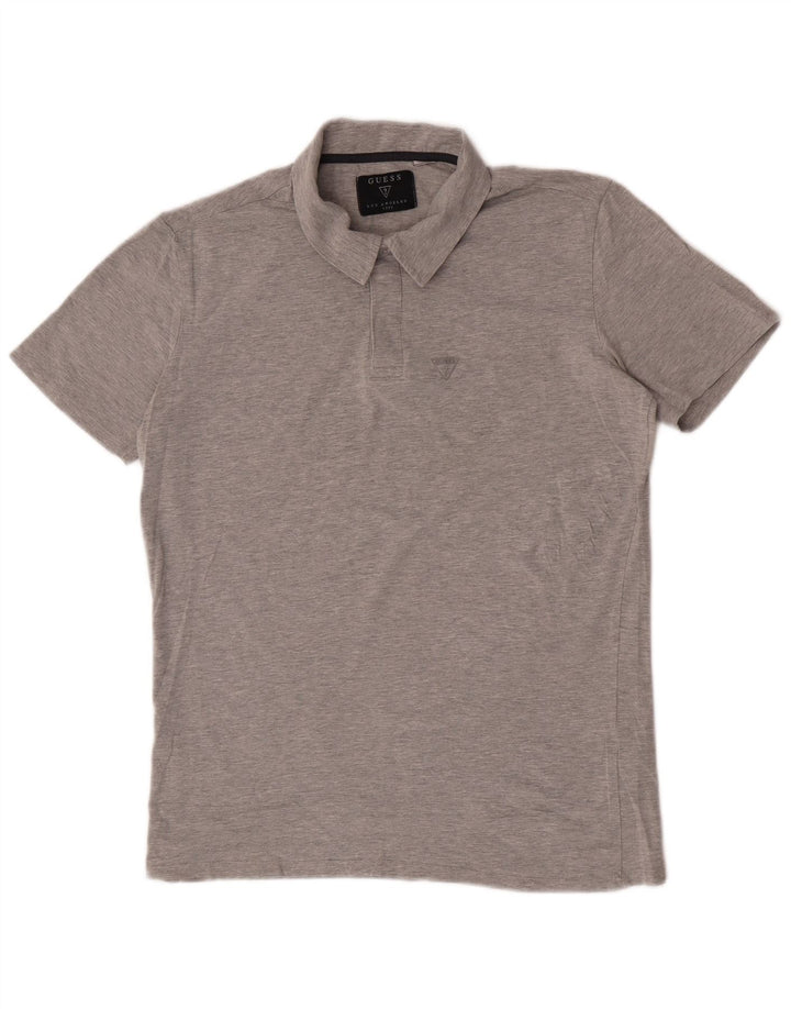 Guess Polo Homme UK 42 Large Gris Coton