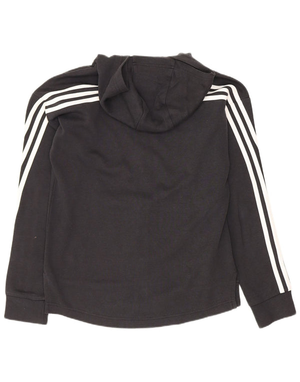 Adidas Pull à capuche zippé coupe régulière pour fille 13-14 ans Noir Sports