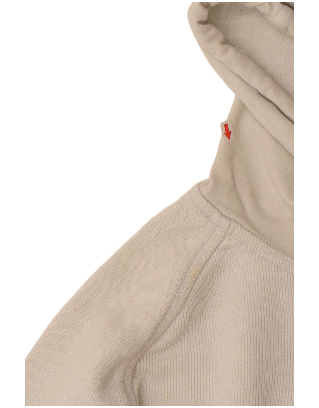 KAPPA Pull à capuche zippé pour femme UK 14 Blanc moyen