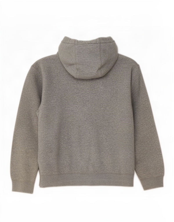 Nike Pull à capuche zippé surdimensionné pour femme UK 16 Grand coton gris
