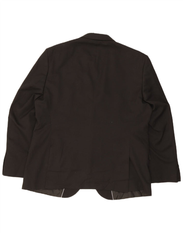 Marks & Spencer Veste blazer à 2 boutons pour homme UK 46 XL Noir Polyester
