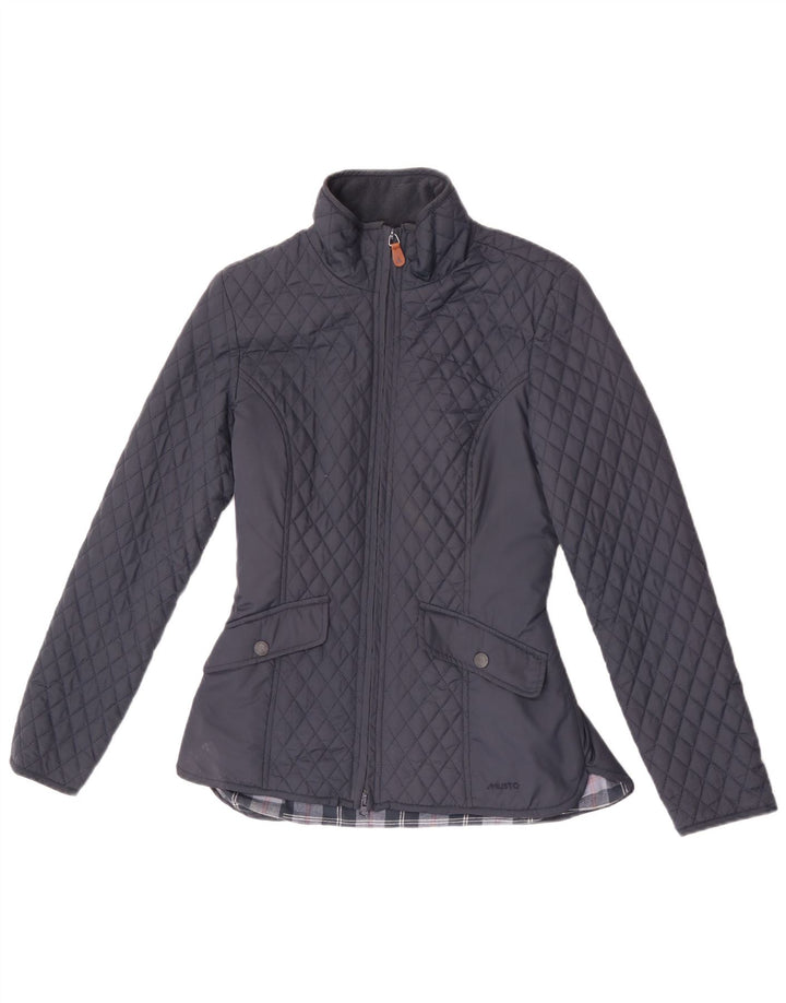 Musto Veste matelassée pour femme UK 8 Small Bleu marine Polyester