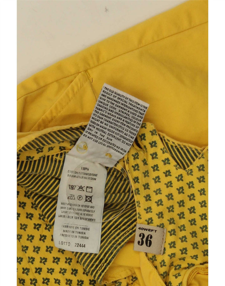 40Weft Short Chino Homme W36 Grand Coton Jaune
