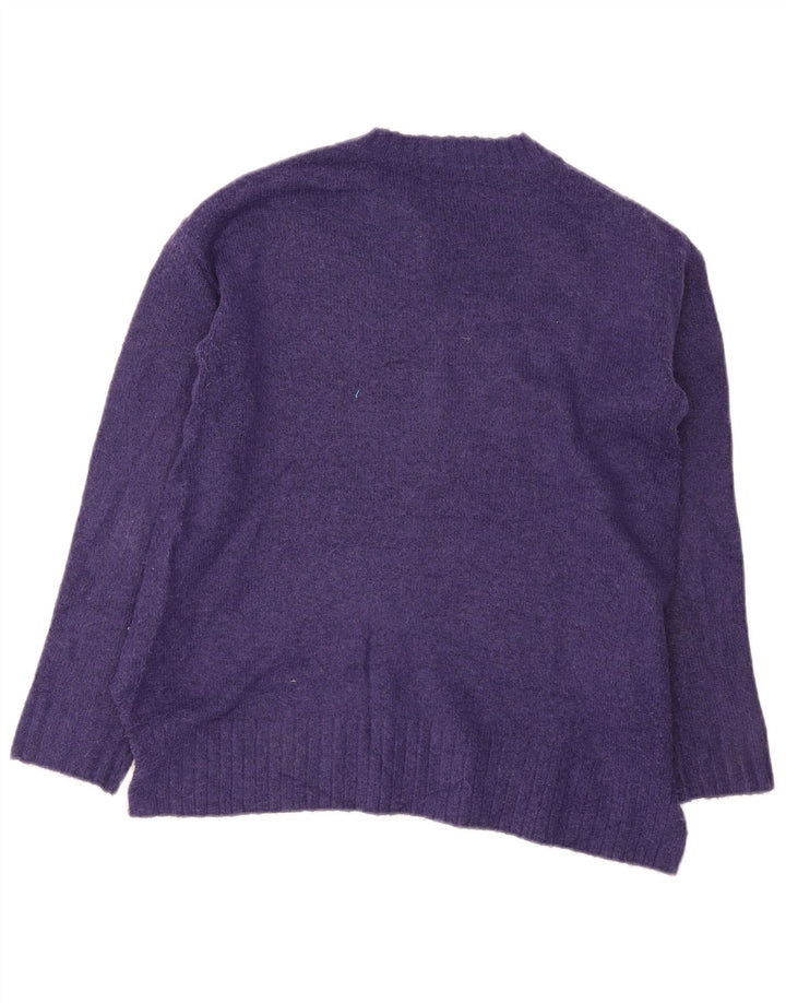 Marks & Spencer Pull à col rond pour femme UK 10 Small Violet