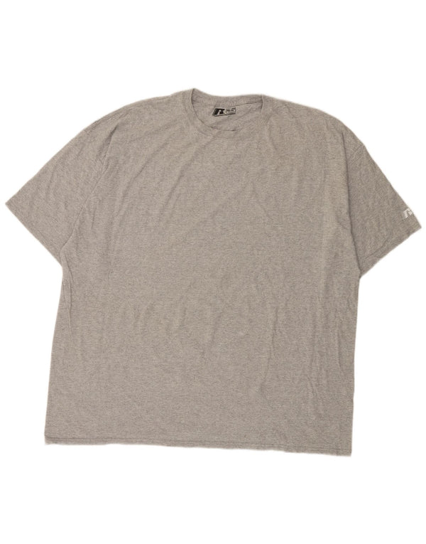 RUSSELL ATHLETIC T-Shirt Homme Top UK 54/56 3XL Gris Moucheté
