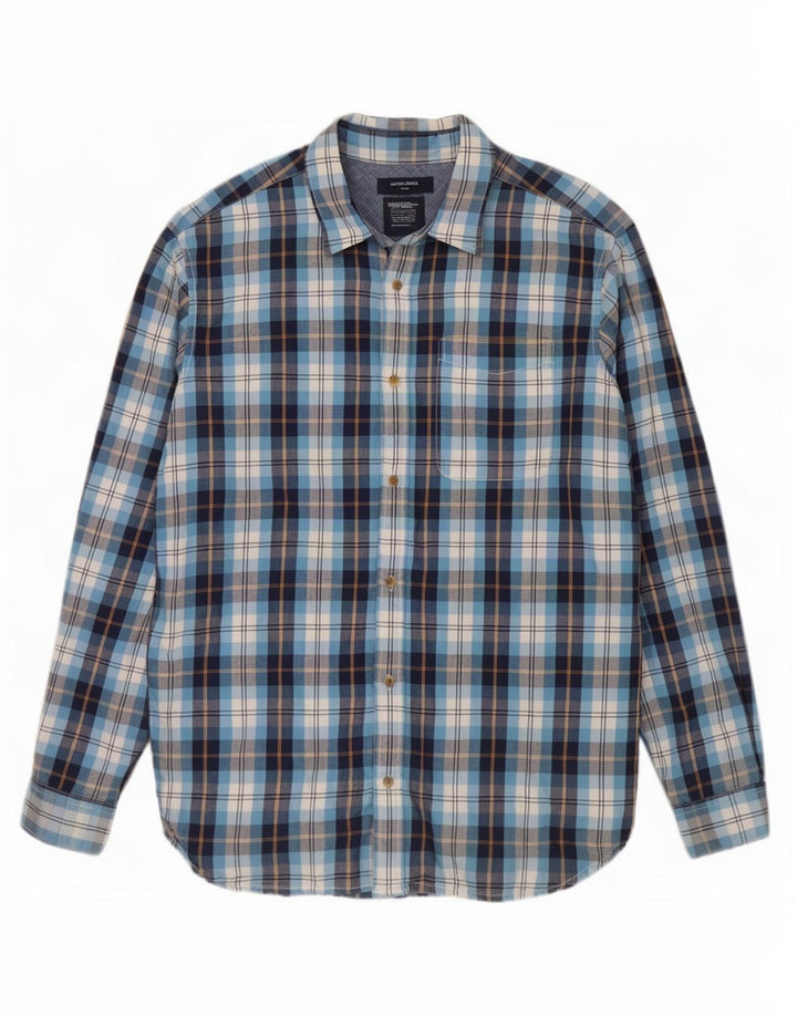 Jack & Jones Chemise Homme XL Bleu Carreaux Coton