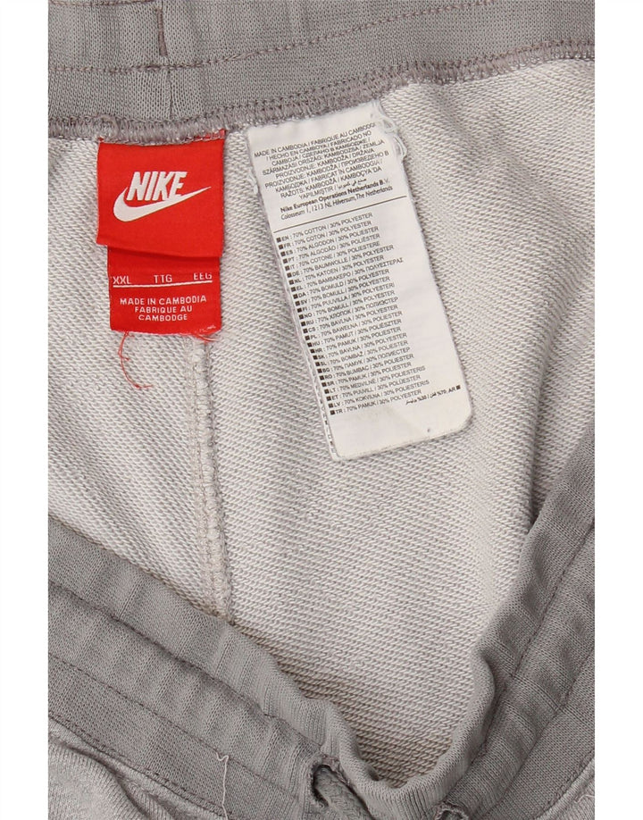 Nike Short de sport pour homme 2XL Gris Coton