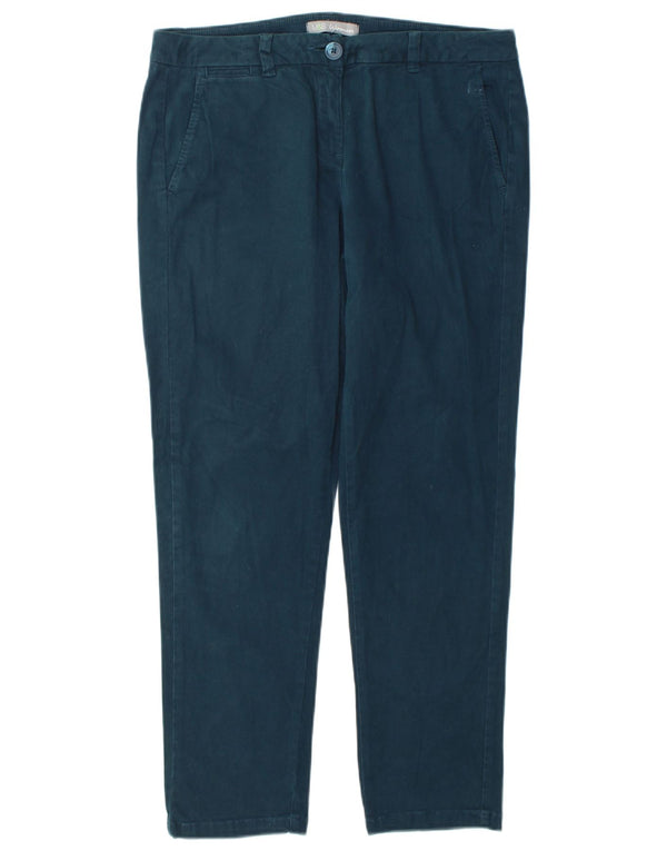 Marks & Spencer Pantalon chino droit pour femme UK 12 Medium W34 L28 Vert