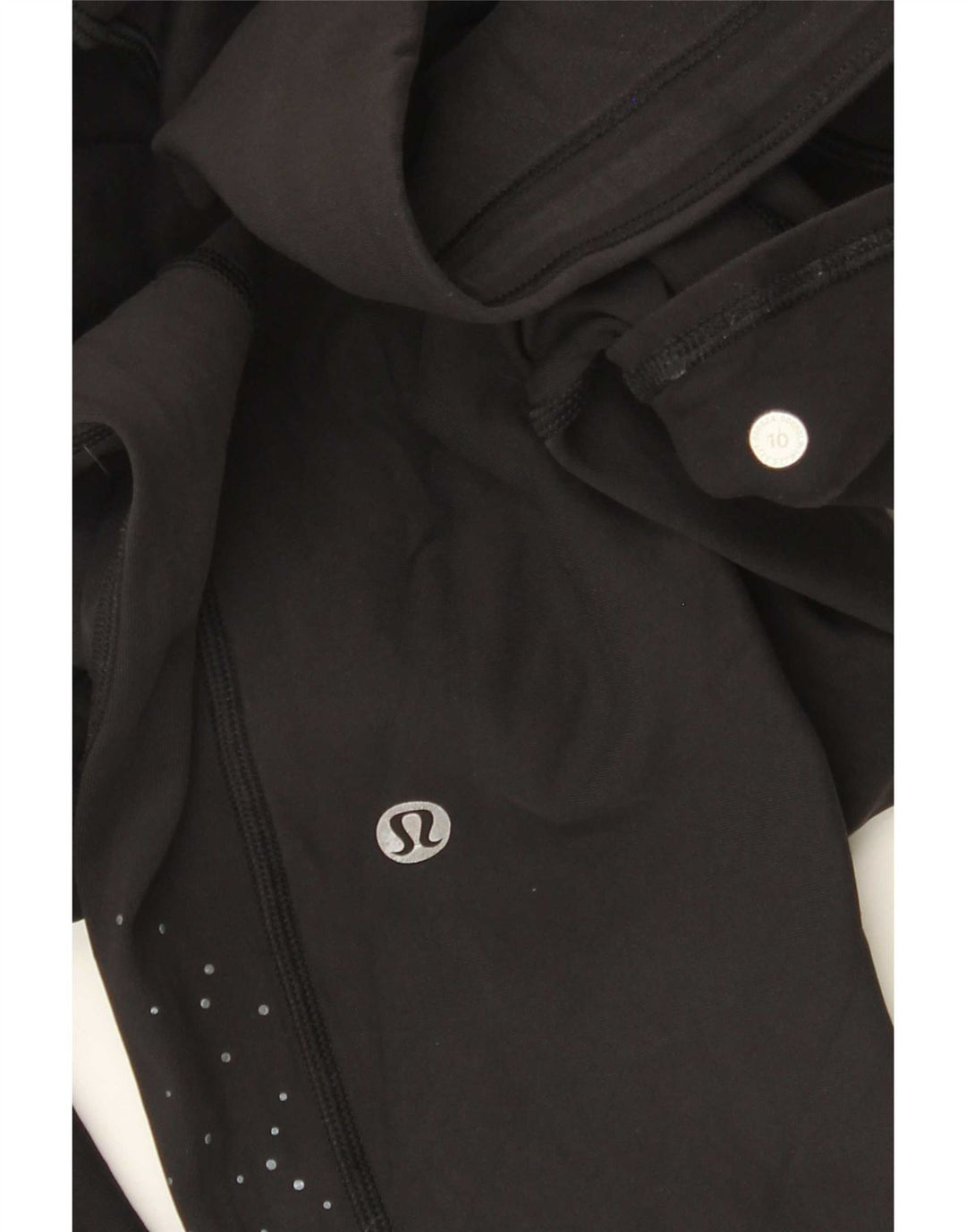 Lululemon Leggings courts pour femme US 10 Large Noir à pois