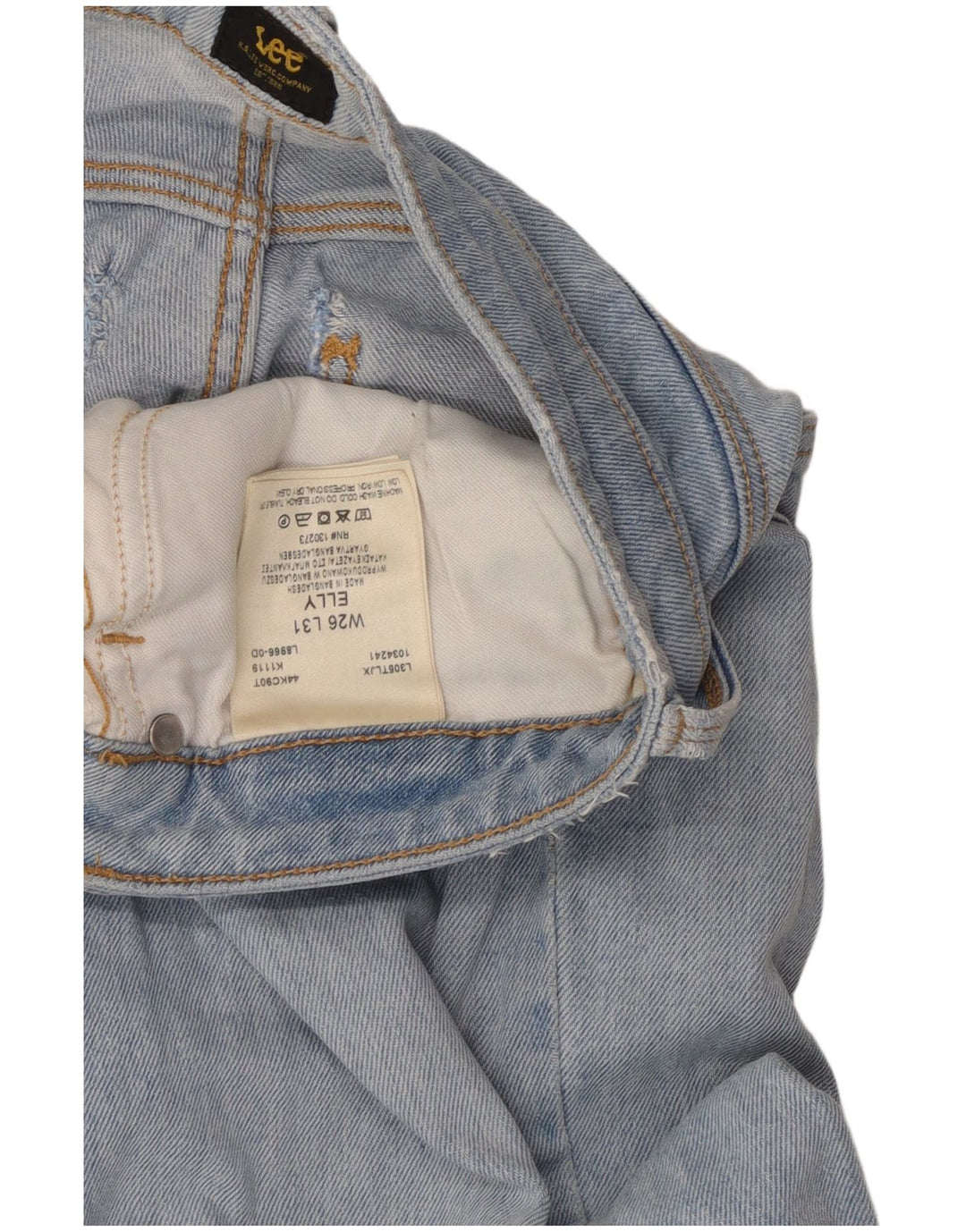 LEE Jean Slim Elly Femme W26 L28 Bleu Coton