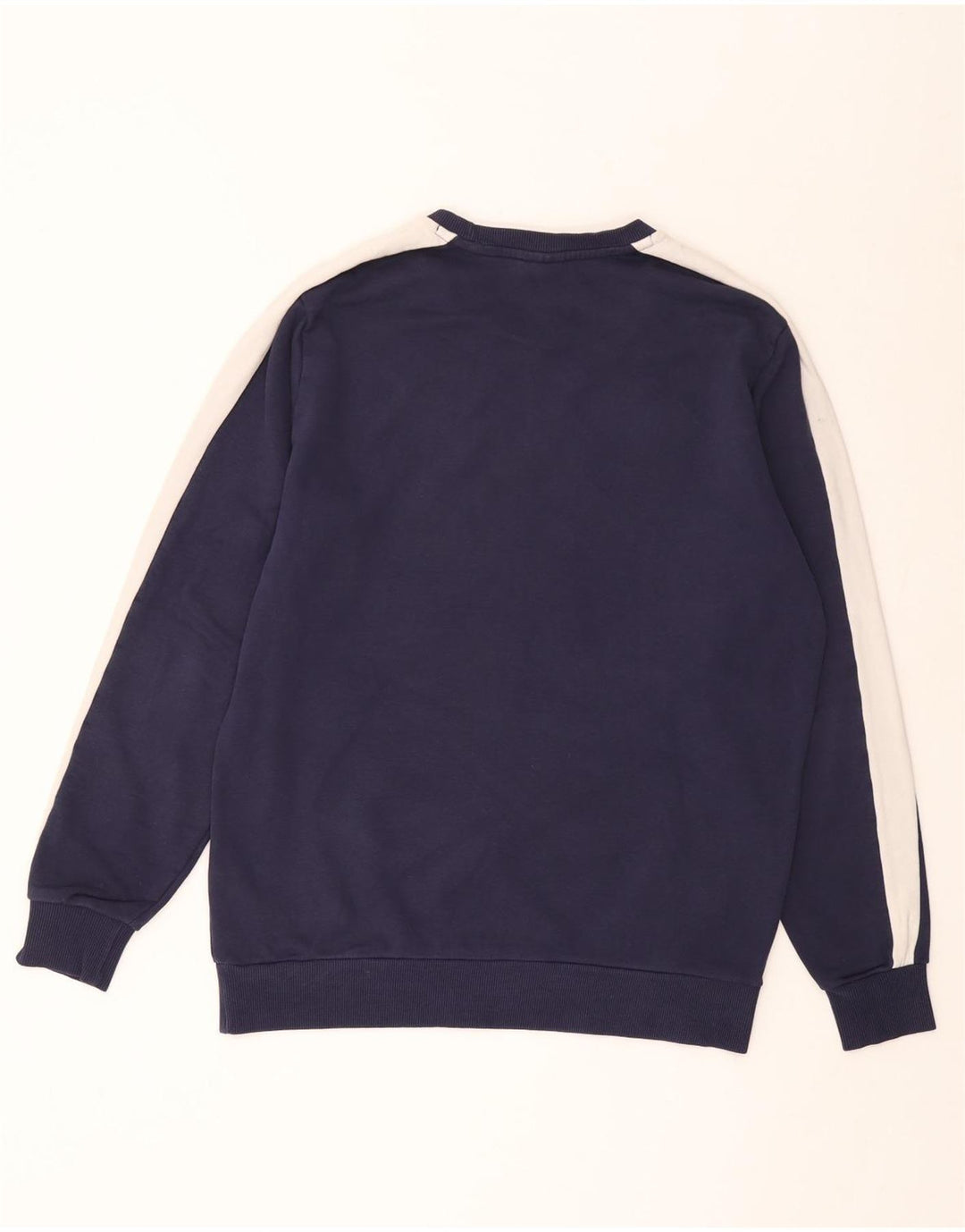 PUMA Sweat-shirt en coton color block pour homme, bleu marine moyen