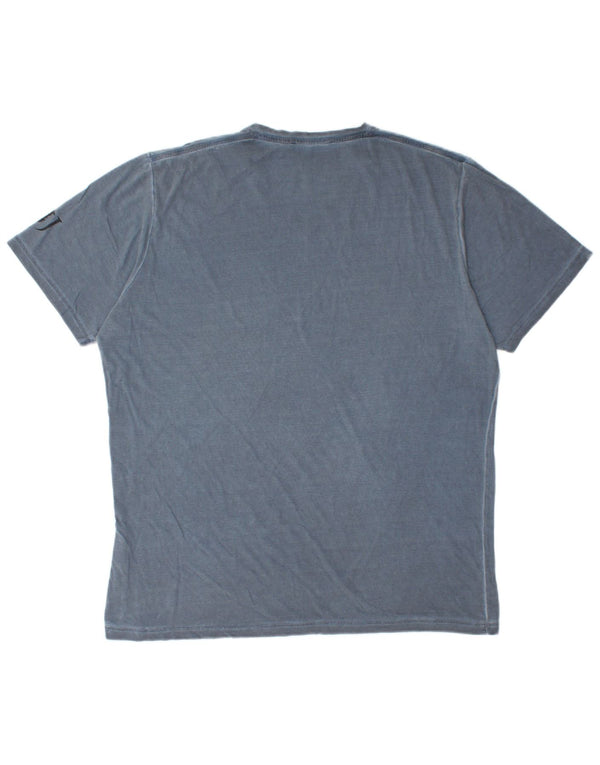 Trussardi Jeans T-Shirt Homme Top 2XL Bleu Coton