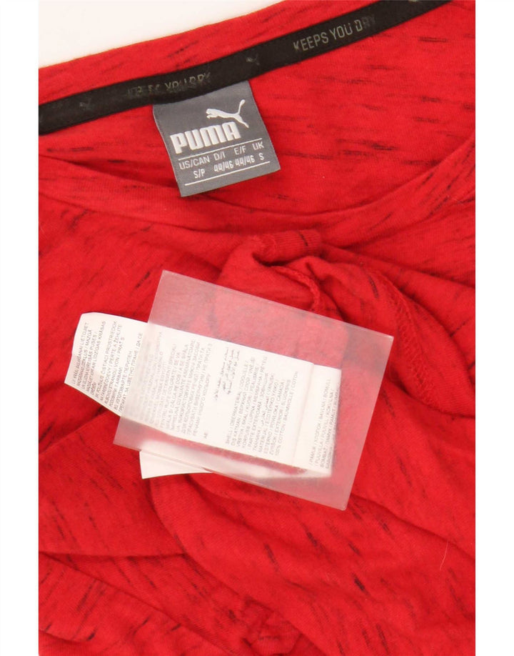 Puma T-Shirt Homme Rouge Moucheté Coton