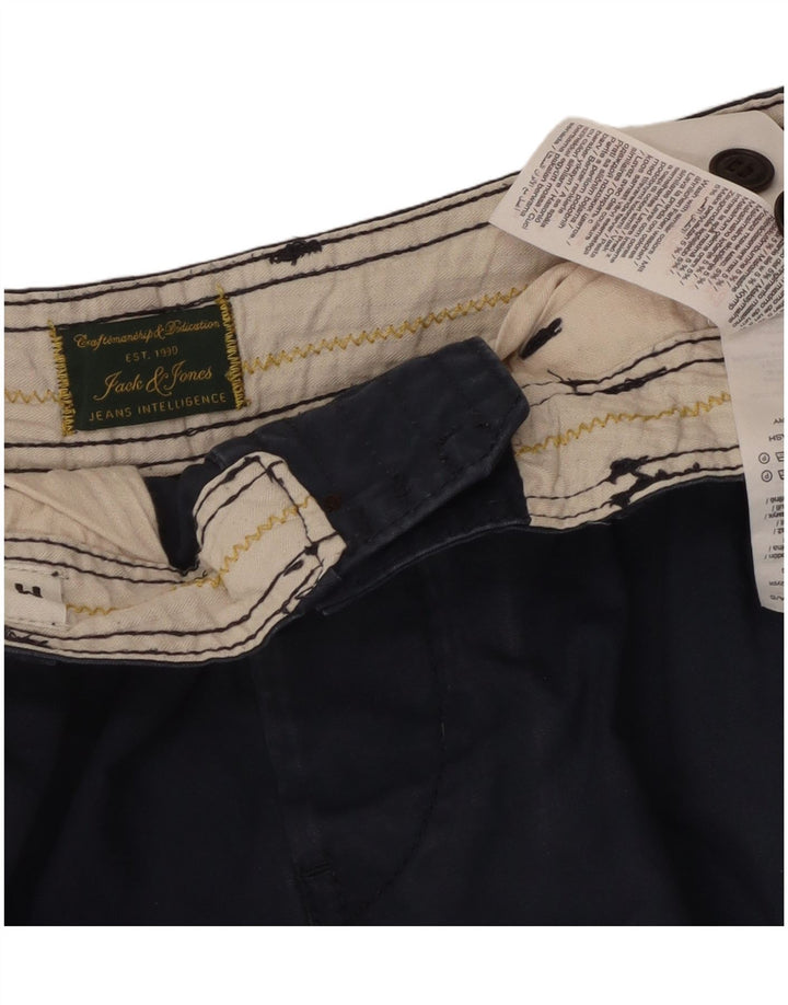 Jack & Jones Short Cargo Comfort Fit Homme Moyen W34 Bleu Marine Coton