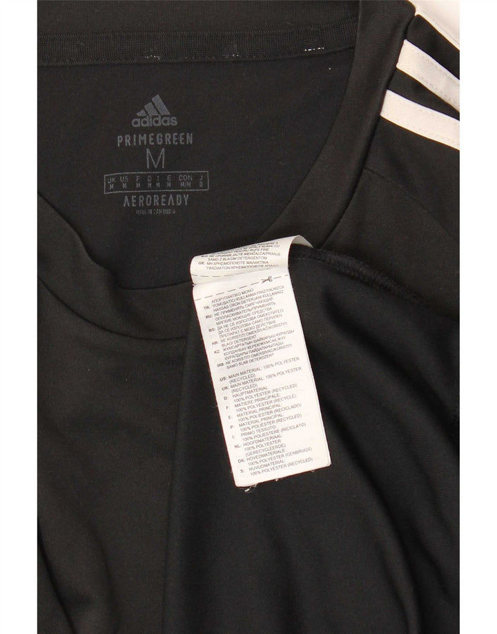 Adidas Hommes Aeroready T-Shirt Top Noir Moyen Polyester