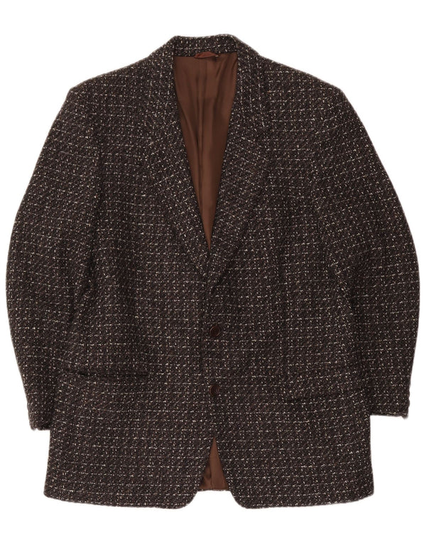 Belmar Veste Blazer 2 Boutons Femme IT 52 XL Marron Moucheté Laine Vierge