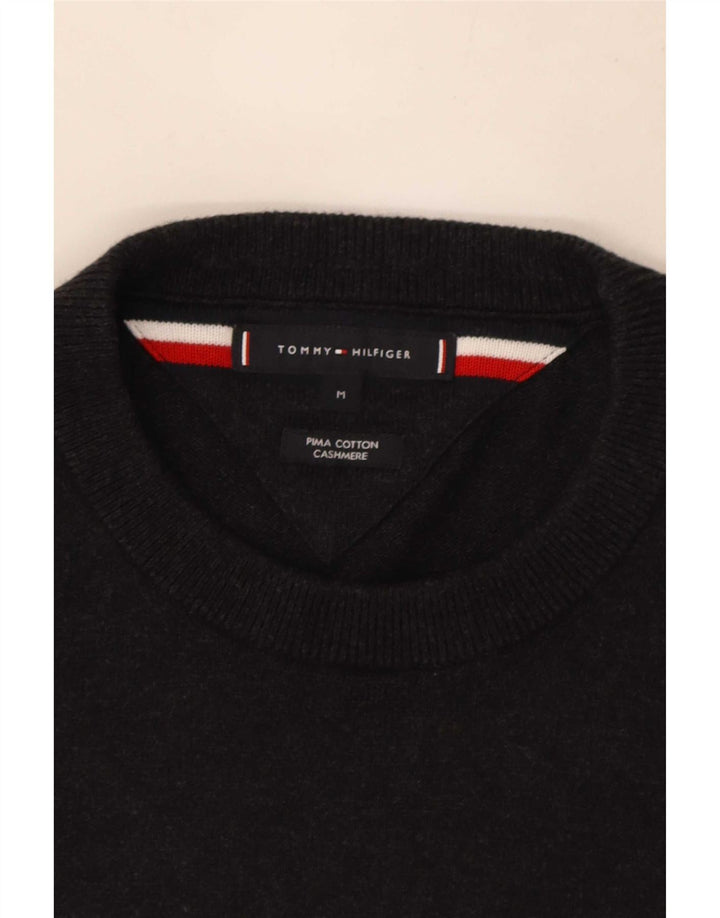 Tommy Hilfiger Pull Ras du Cou Homme Gris Moyen Coton