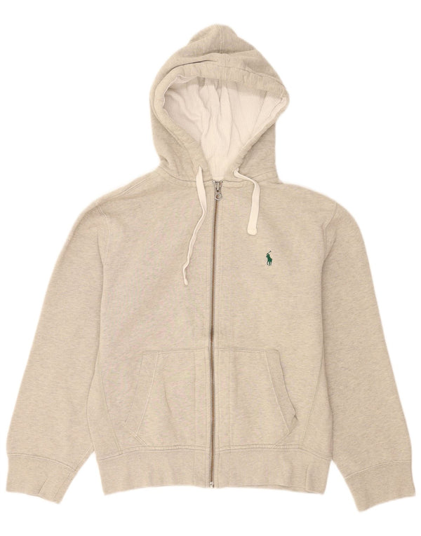Polo Ralph Lauren Pull à capuche zippé pour homme en coton gris moyen