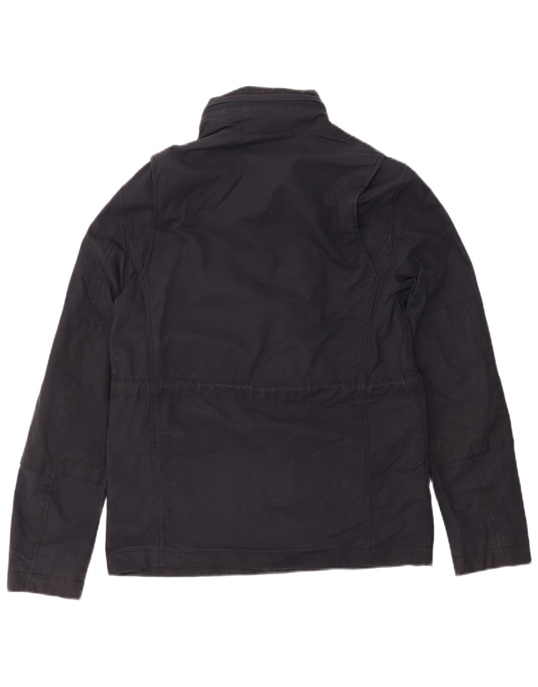 FRED PERRY Veste coupe-vent à capuche pour homme UK 36 Petit coton bleu marine