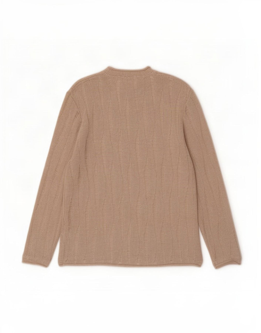 Zara Pull Col Roulé Homme Beige Moyen Moucheté Polyester