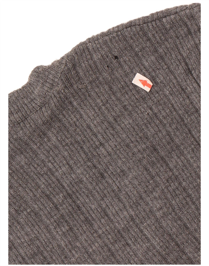 vintage Mens Vest Débardeur Petit Gris