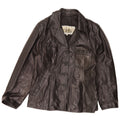 Desi Veste en cuir pour femme IT 46 Grand cuir noir